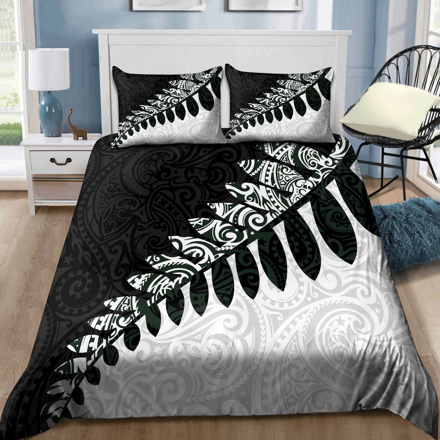 New Zealand Aotearoa Bedding Set Manaia Fern Classic Version ML