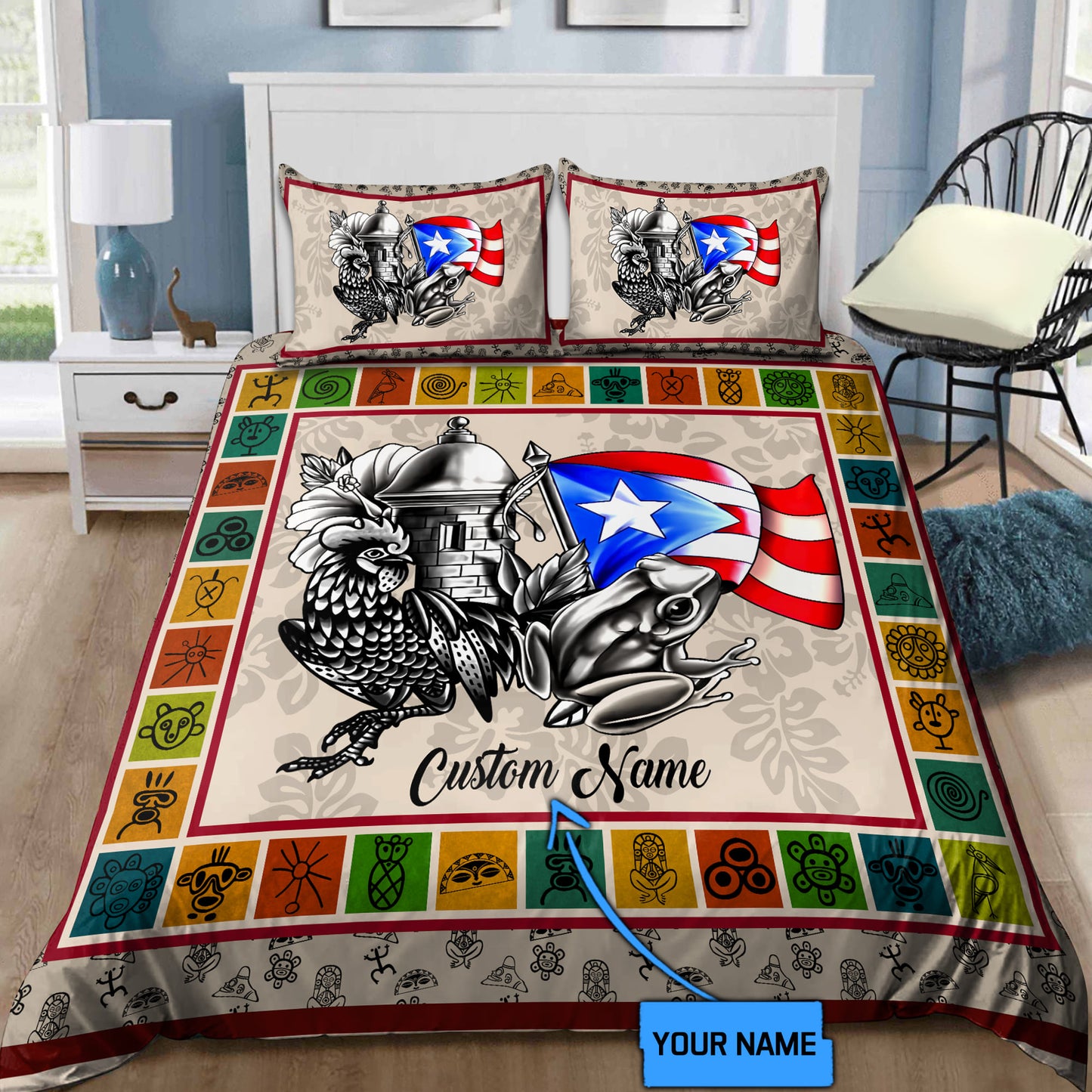 Customize Name Puerto Rico Bedding Set DD01062102