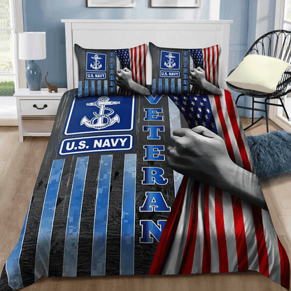 US Navy Veteran Bedding Set Proud Military AM21052107