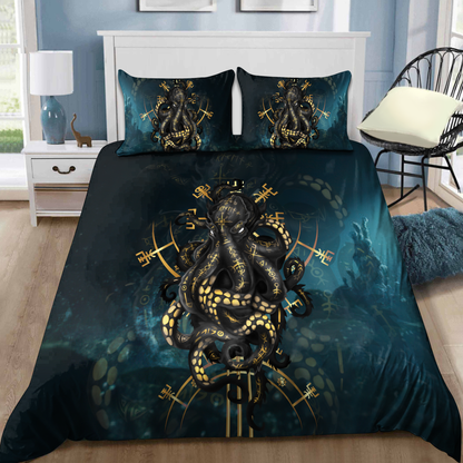 Premium Bedding Set Kraken Octopus King of The Seven Seas ML