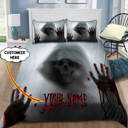 Customize Name Skull Revenge Bedding Set AM05062102