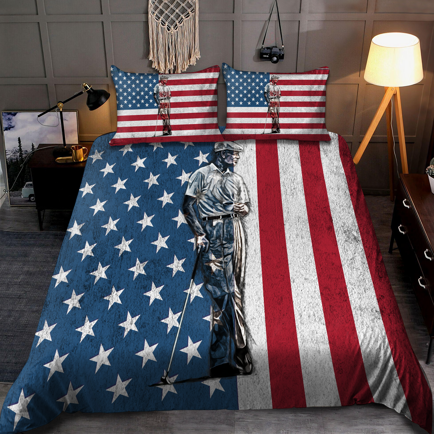 Golf Lover 3D Printed Bedding Set