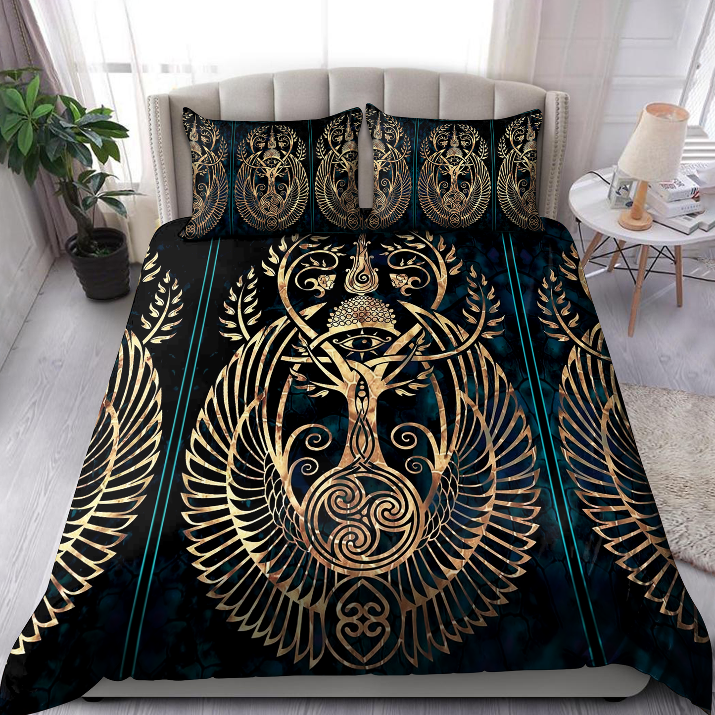 Egyptian Sacred Geometry Tattoo Bedding Set XT  TNA04022103