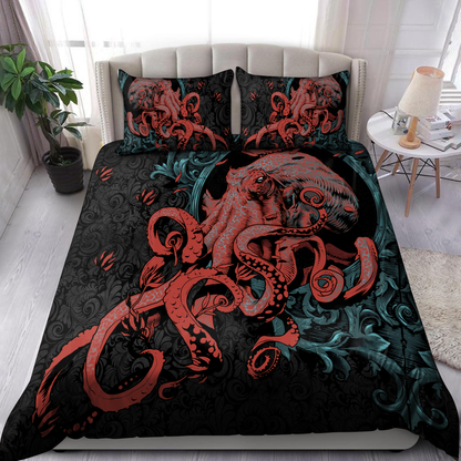 Premium Bedding Set Octopus Gothic Style ML