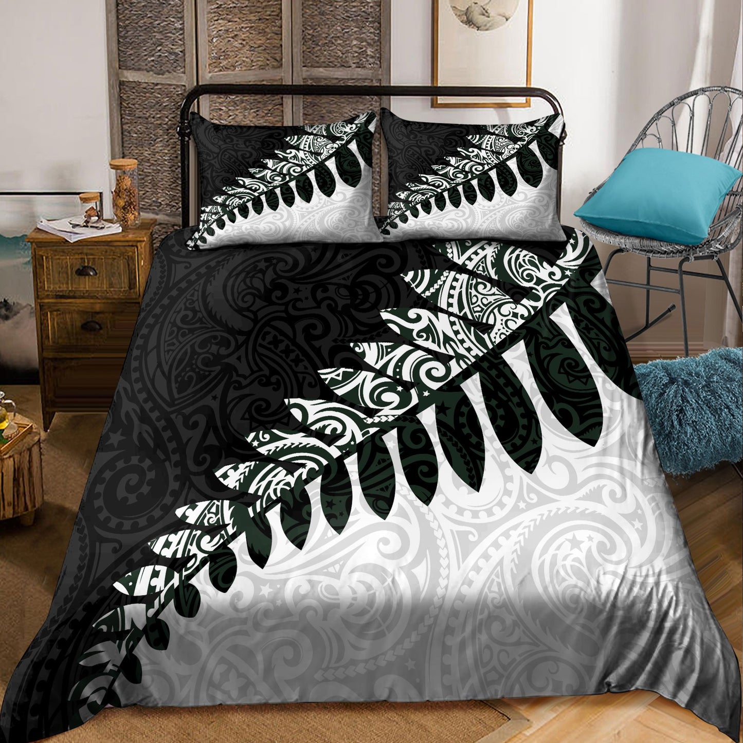 New Zealand Aotearoa Bedding Set Manaia Fern Classic Version ML