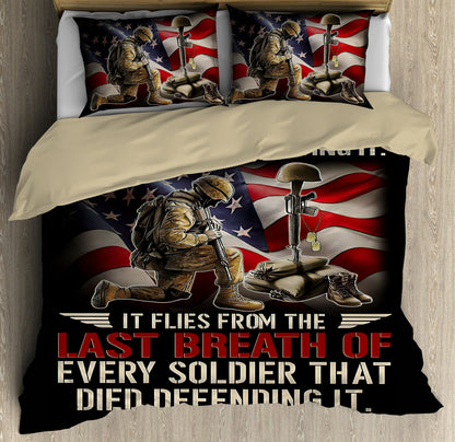 US Veteran Flag old Soldier bedding set TNA24052104