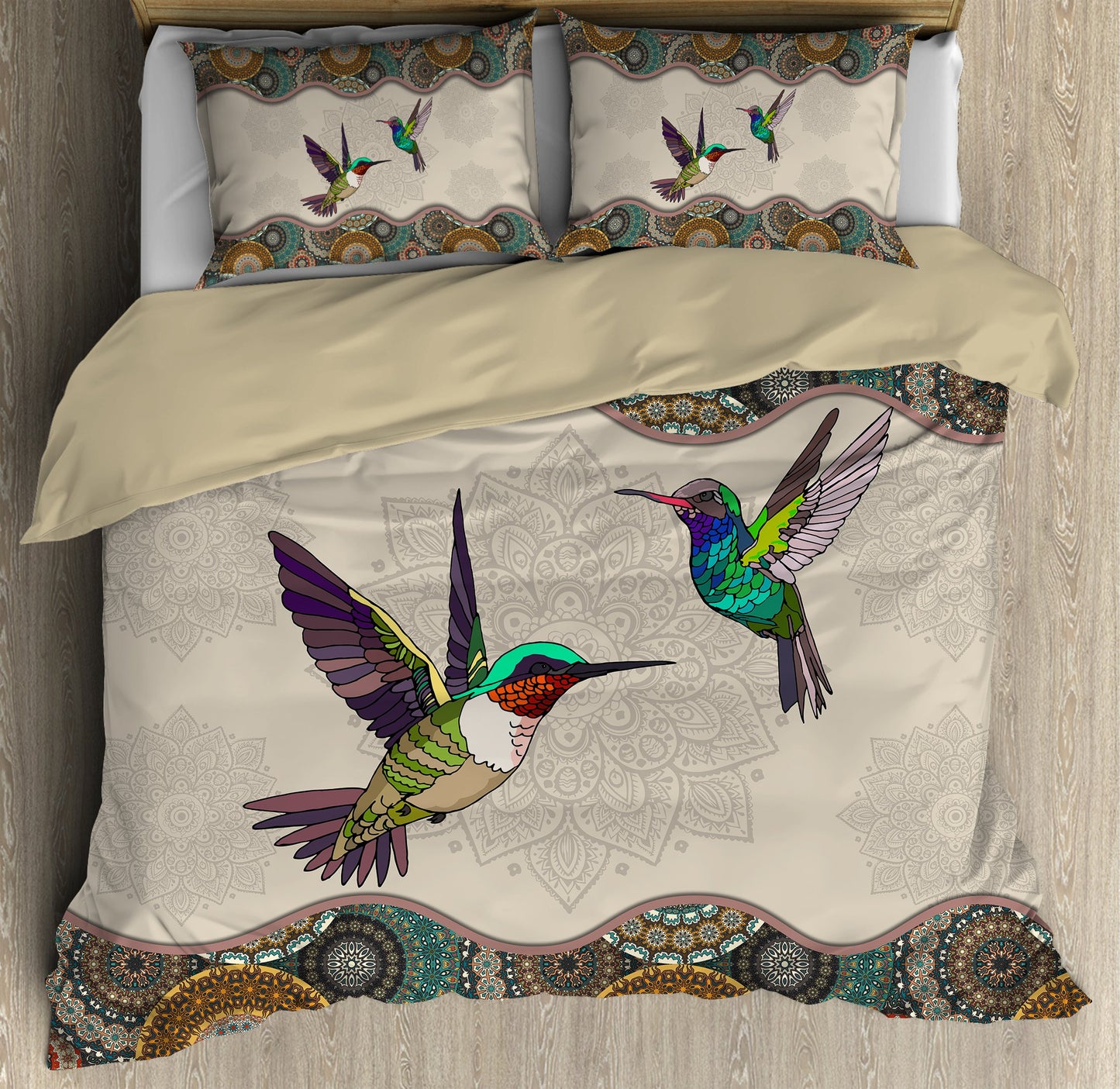 Hummingbird 3D Printed Bedding Set TNA24052101