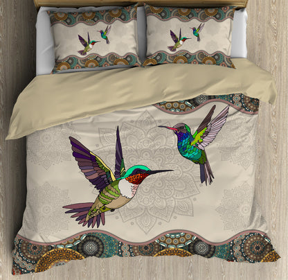 Hummingbird 3D Printed Bedding Set TNA24052101