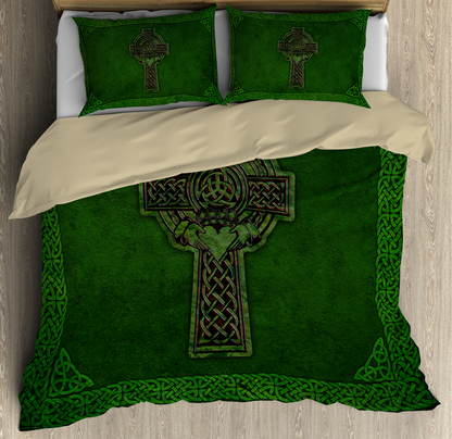 Irish Celtic Cross Saint Patrick Day Bedding Set XT PD02022103