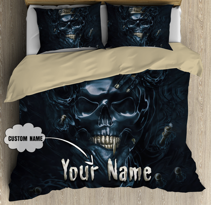 Customize Name King Skull Bedding Set SN31052104