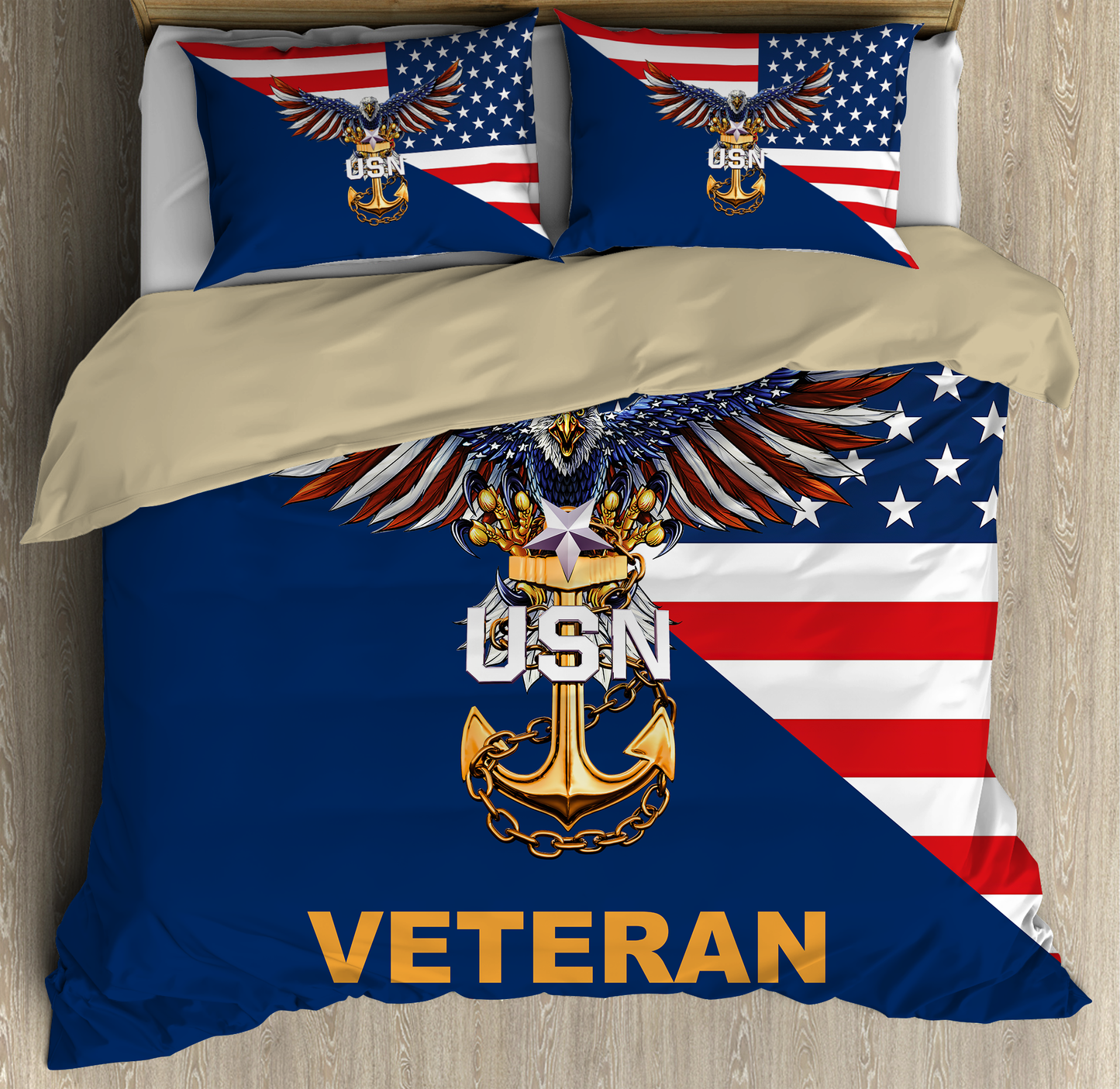 US Navy Veteran Eagle Bedding Set Proud Military SN20052104