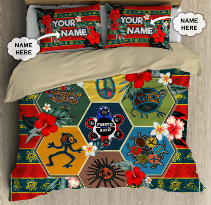 Customize Name Puerto Rico Bedding Set TNA06042104