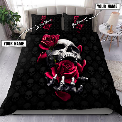 Customize Name Skull Bedding Set MH13042104