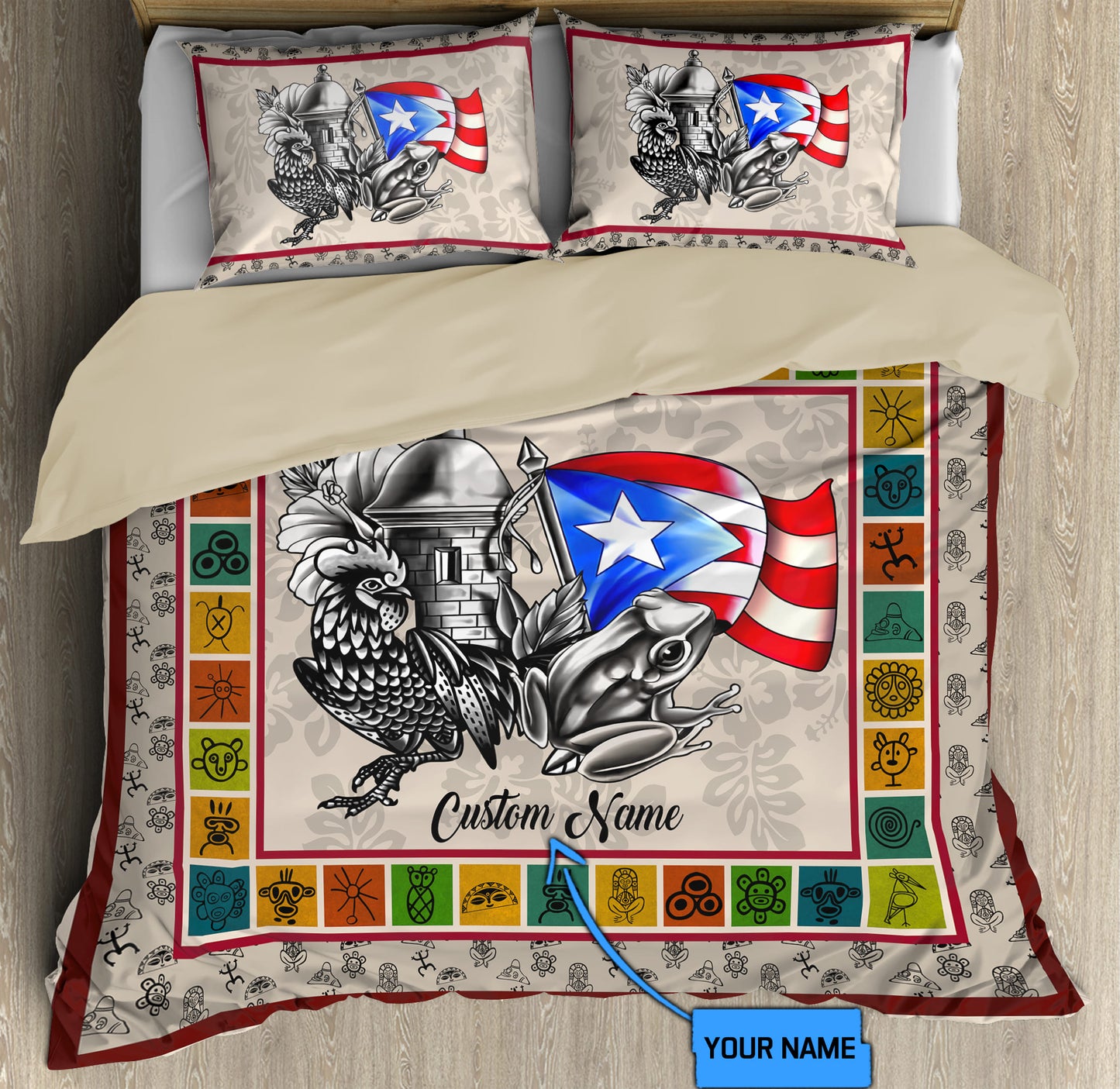 Customize Name Puerto Rico Bedding Set DD01062102