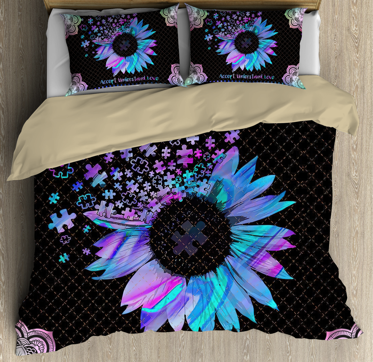 Autism Awareness - Sunflower Bedding Set XT