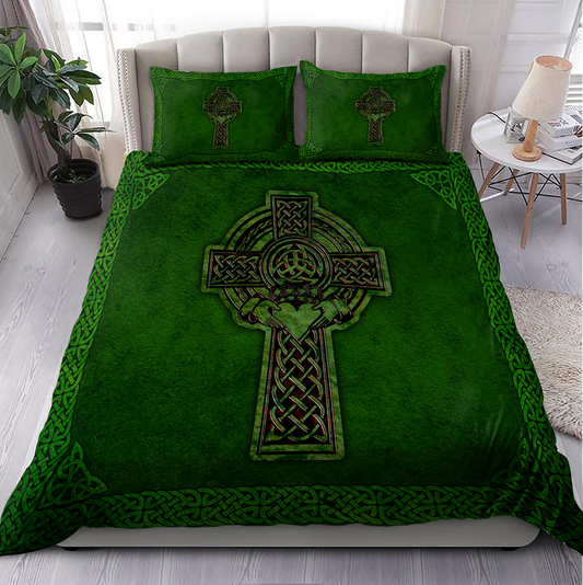Irish Celtic Cross Saint Patrick Day Bedding Set XT PD02022103