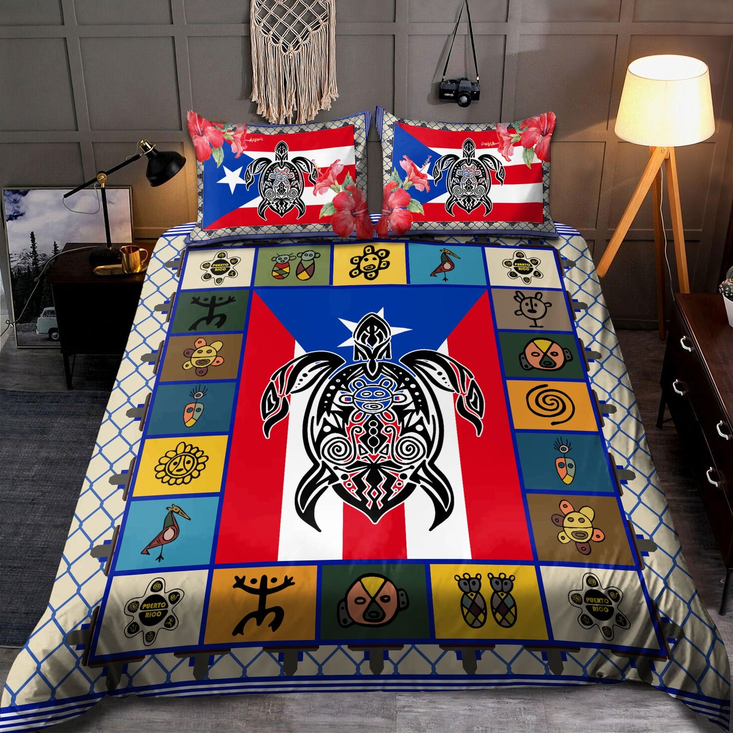 Puerto Rico Art 3D Printed Bedding Set