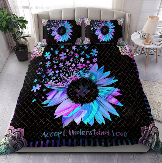Autism Awareness - Sunflower Bedding Set XT