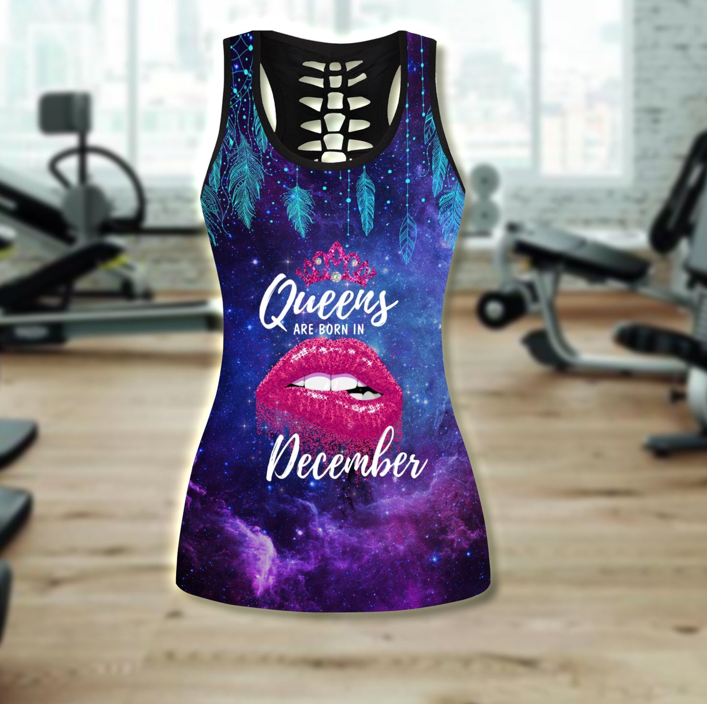 Queens are born in December Galaxy combo legging+tank TR24052012S-Apparel-Huyencass-No Legging-S-Vibe Cosy™