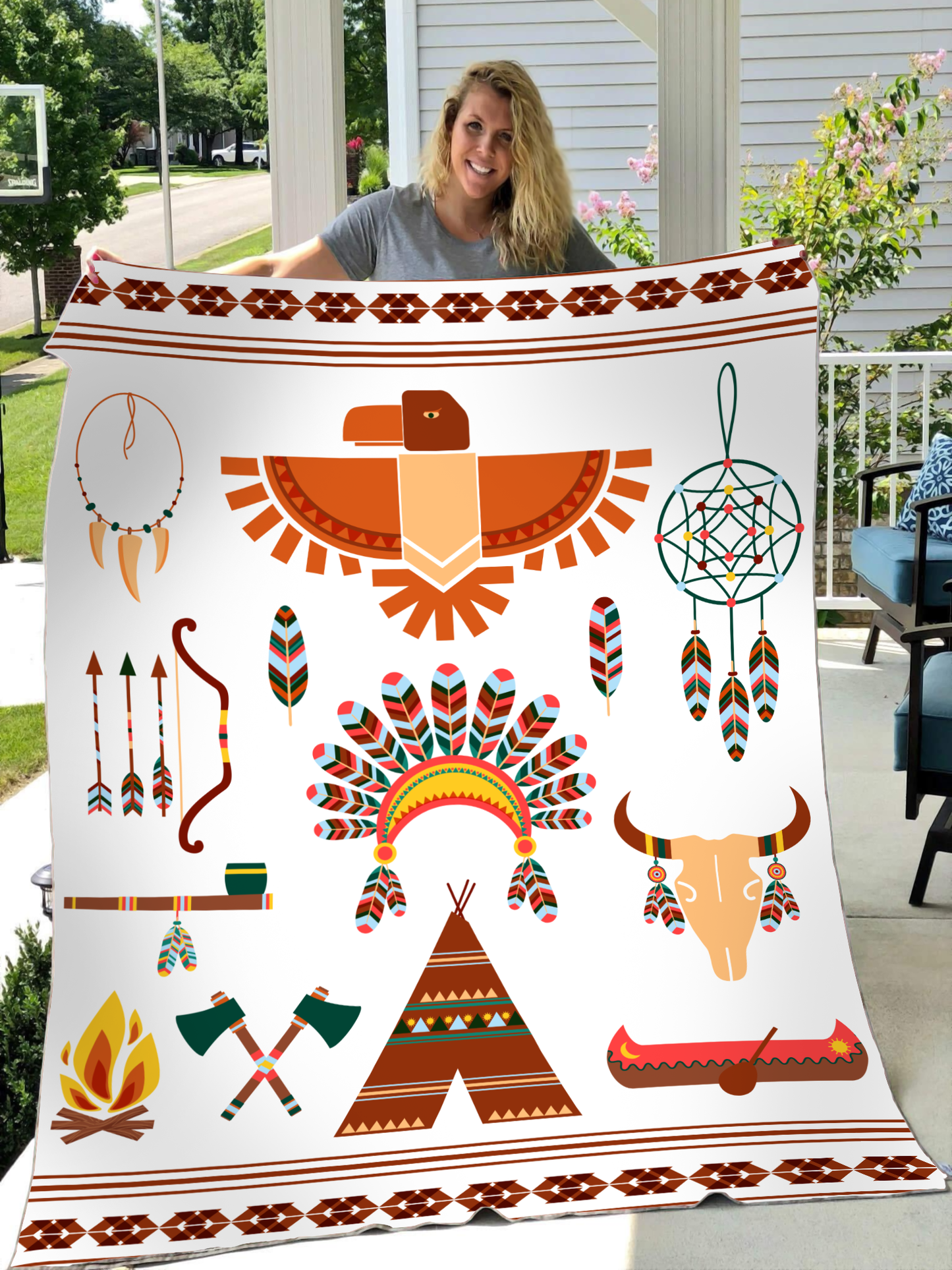 Native American Soft and Warm Blanket