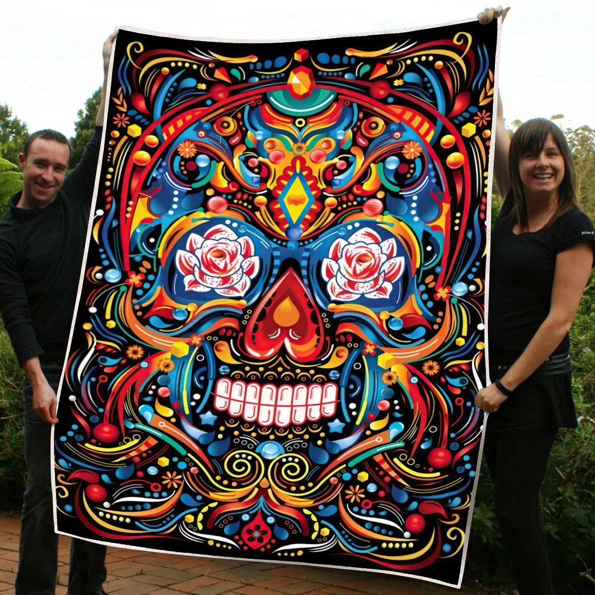 Premium Sugar Skull Blanket