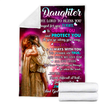 To My Daughter Sherpa Blanket