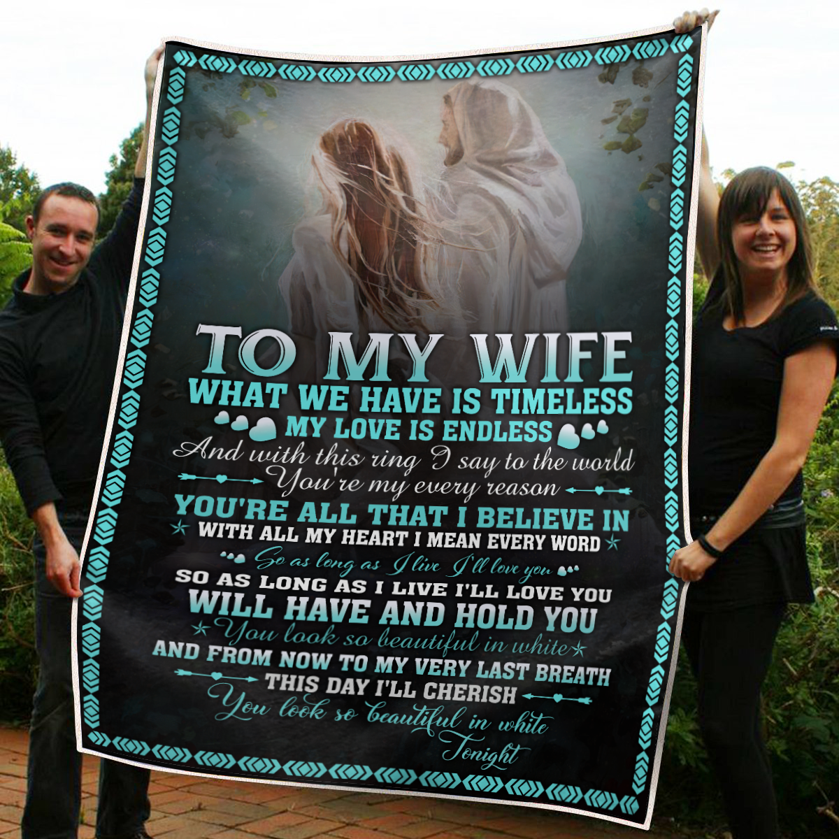 To My Wife Sherpa Blanket
