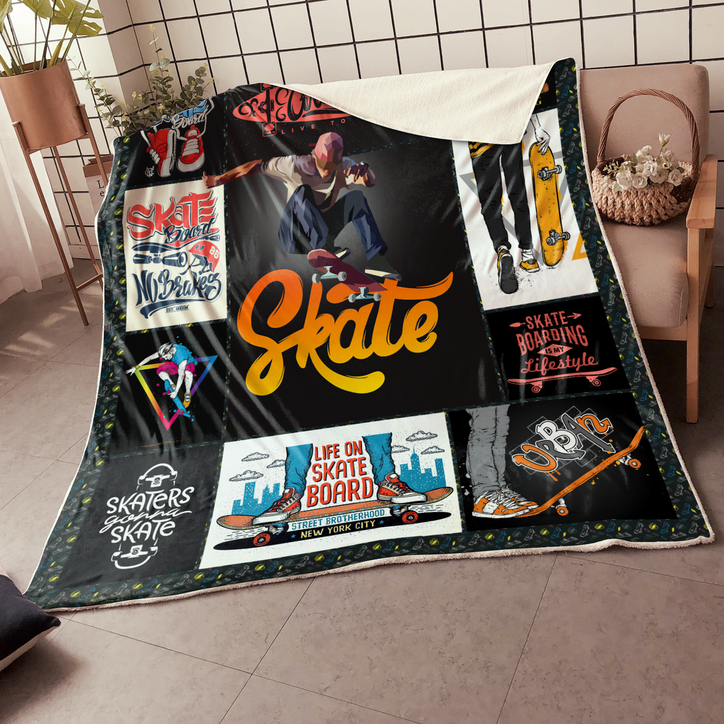 Premium Skateboard Blanket