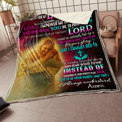 Jesus Sherpa Blanket