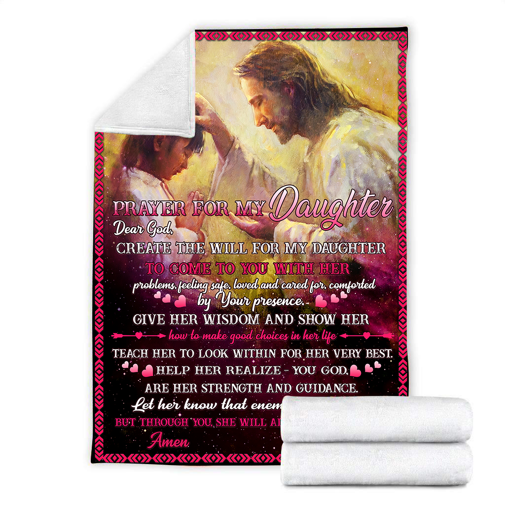 To My Daughter Sherpa Blanket