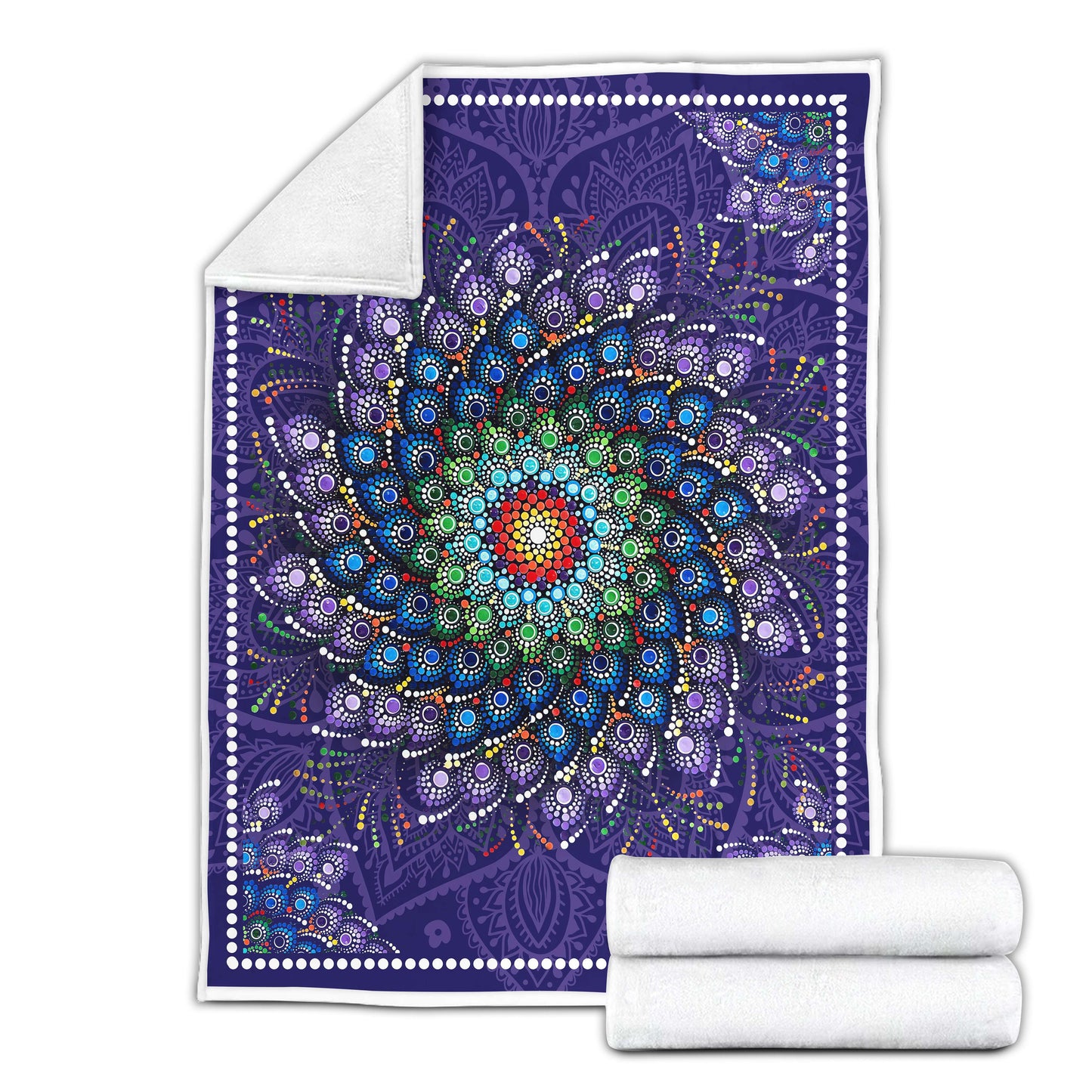 Mandala 3D All Over Printed Blanket