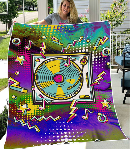 Vinyl Record 3D All Over Printed Blanket