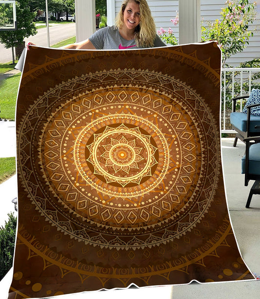 Mandala 3D All Over Printed Blanket
