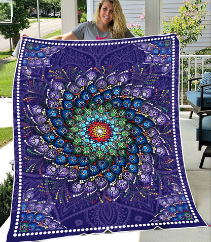 Mandala 3D All Over Printed Blanket