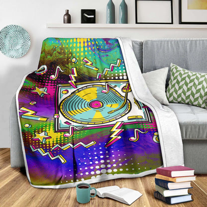 Vinyl Record 3D All Over Printed Blanket