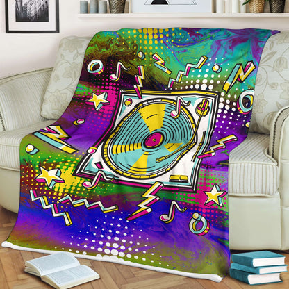 Vinyl Record 3D All Over Printed Blanket