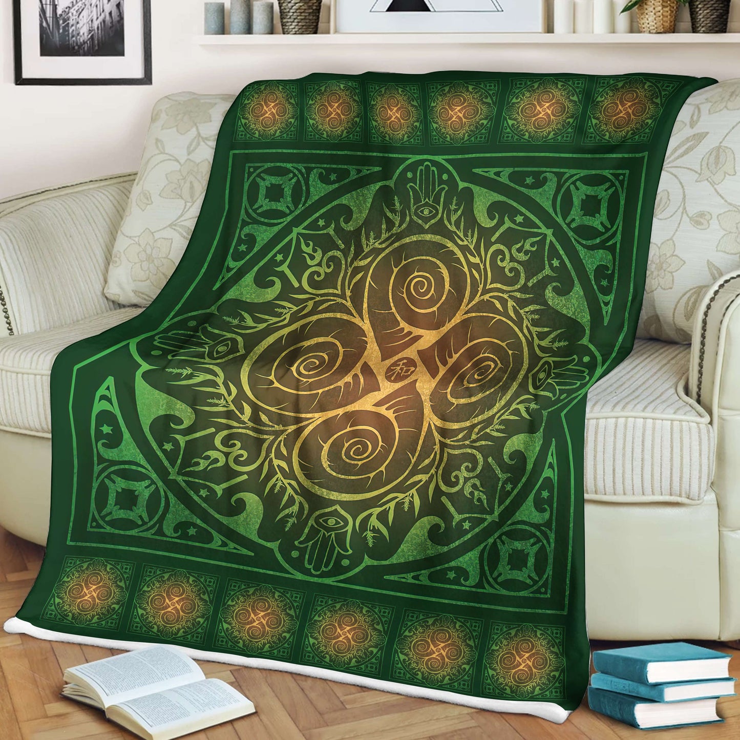 Mandala 3D All Over Printed Blanket