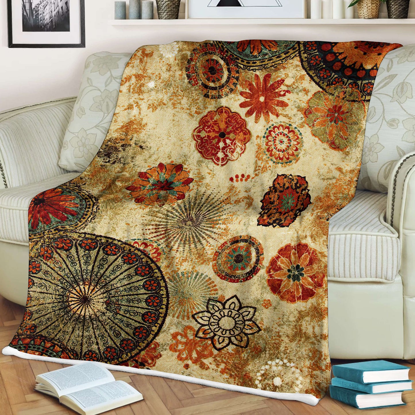 Mandala 3D All Over Printed Blanket