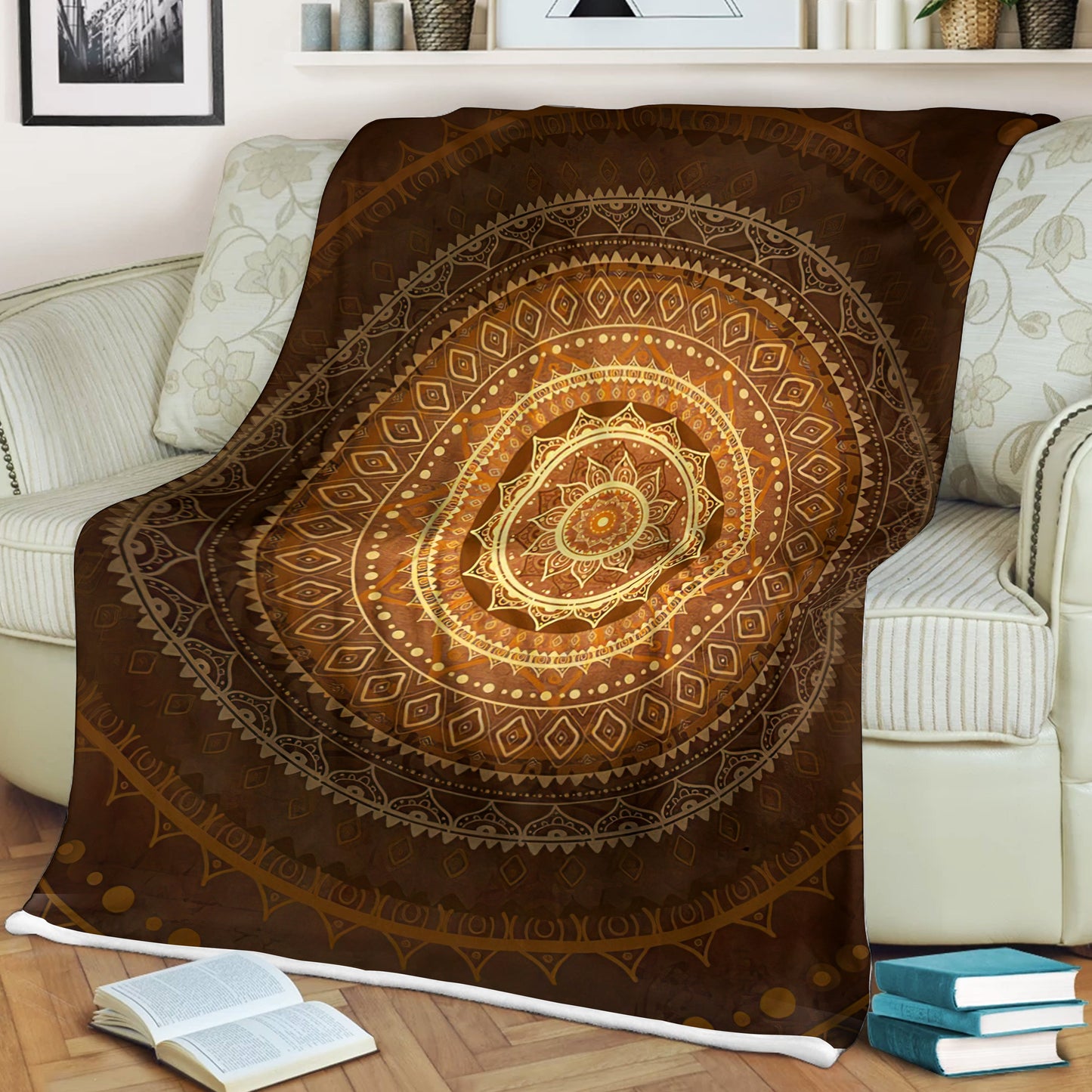 Mandala 3D All Over Printed Blanket