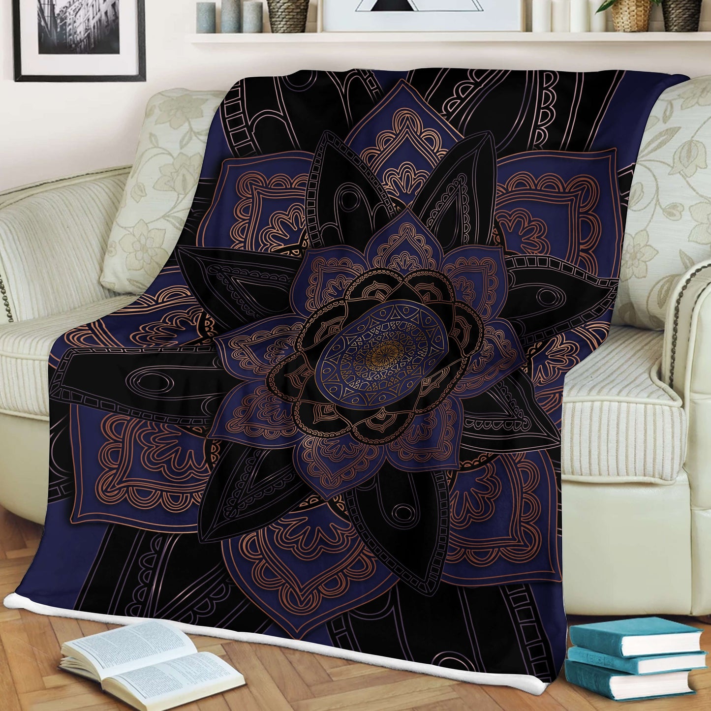Mandala 3D All Over Printed Blanket