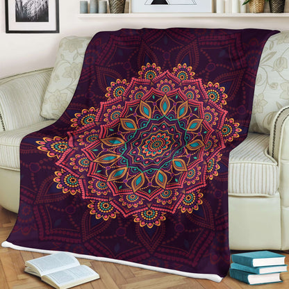 Mandala 3D All Over Printed Blanket