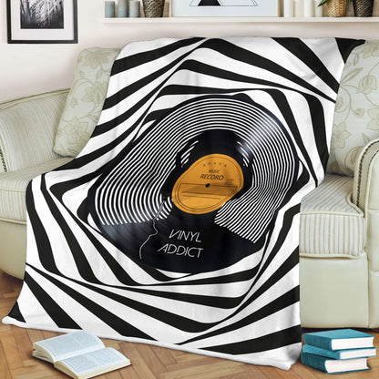 Vinyl Record 3D All Over Printed Blanket