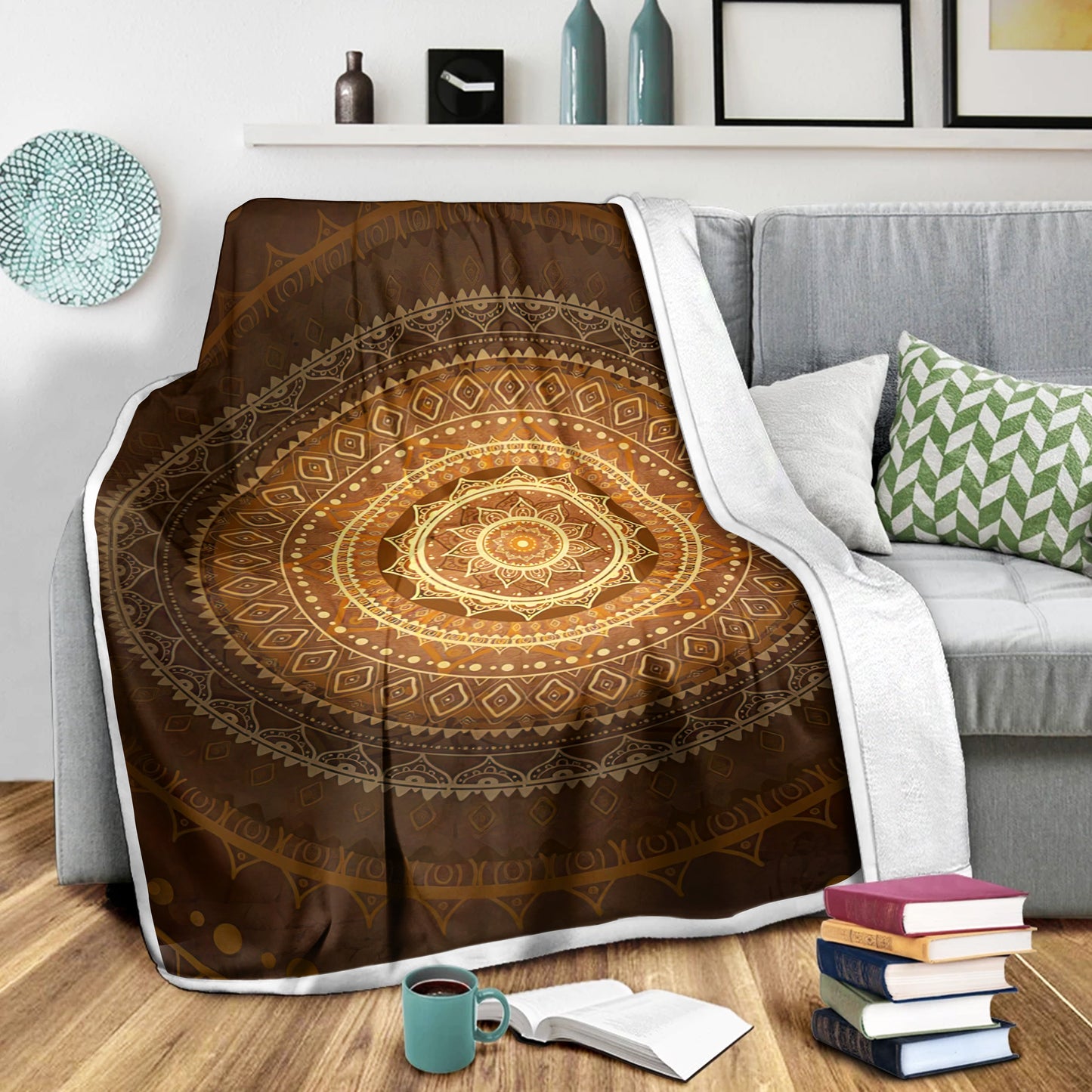 Mandala 3D All Over Printed Blanket