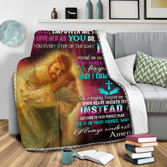 Jesus Sherpa Blanket