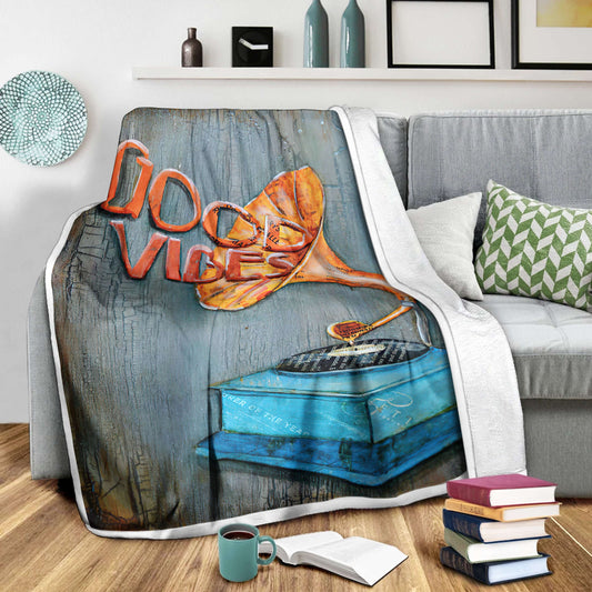 Vinyl Record 3D All Over Printed Blanket