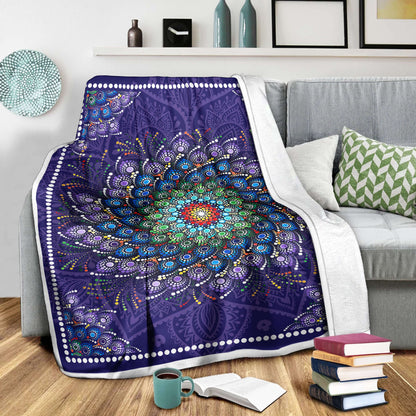 Mandala 3D All Over Printed Blanket