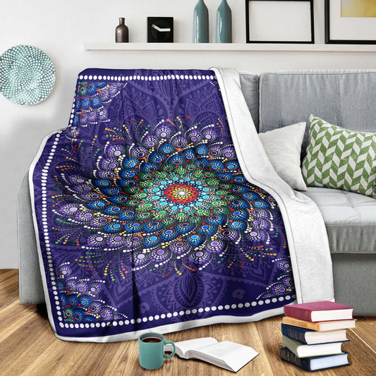 Mandala 3D All Over Printed Blanket