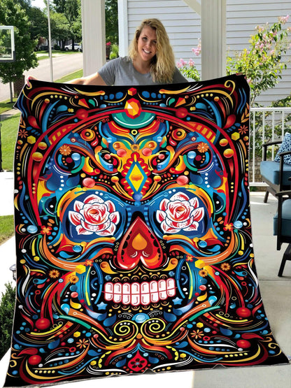Premium Sugar Skull Blanket