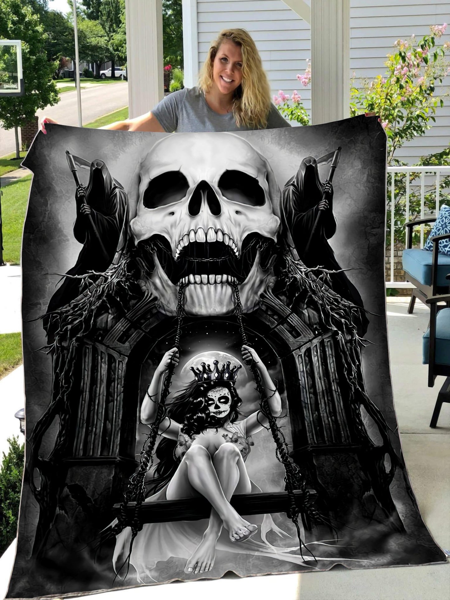 Premium Black Reaper Blanket