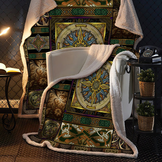 Celtic Compass 3D All Over Printed Blanket